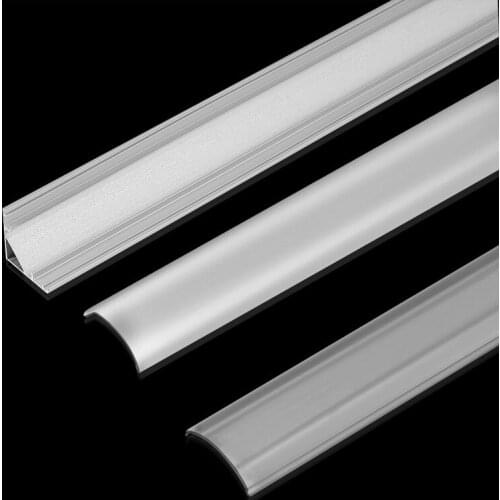 2-30pcs/lot V Style 45 degree angle aluminum profile 0.5M for 3528 5050 5630 LED strips channel For led aluminum channel