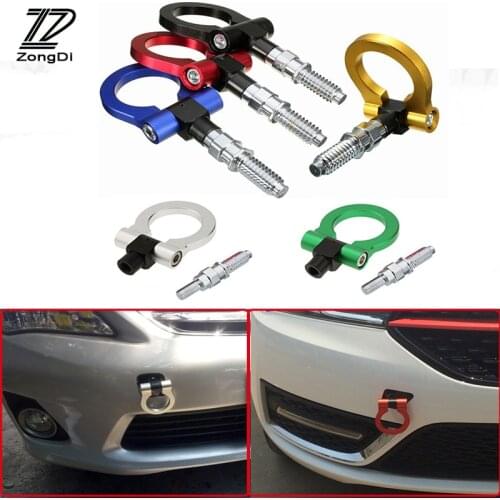 ZD Car Accessories For Toyota Corolla Yaris Scion XB Avensis Avanza Jeep Renegade Auto Trailer Ring Hook Vehicle Towing Hanger