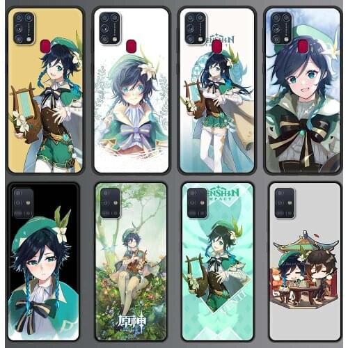 Game Genshin Impact Venti Cute Case For Samsung M31 Case 6.4" Soft Silicon Cover For Galaxy M30s M51 M31s A71 A51 Phone Coque