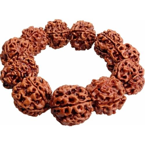 Ethnic Style Elastic Wrist Rudraksha Tibetan Prayer Beads Yoga Bangle Jewelry