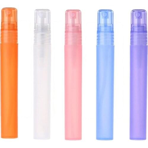 700Pcs 10ml Perfume Bottle Spray Atomizer Fragrances Make up Remover Aftershave Frosted Plastic Tube Cosmetic Accessories