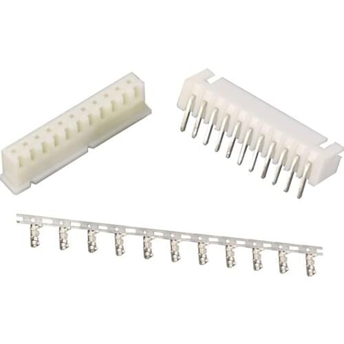 XH2.54-11P 11Pin Curved needle spacing 2.54mm connectors Male and Female Plug + terminals
