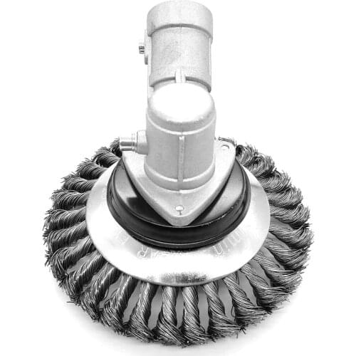 6 Inch Grass Trimmer Head Steel Wire Trimming Head Rusting Brush Cutter Mower Wire Weeding Head for Lawn Mower
