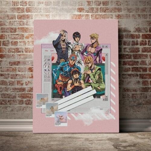 Hd Prints Picture Jojo S Bizarre Wall Artwork Popular Japan Anime Modular Painting Poster Canvas Living Room Home Decor Framed