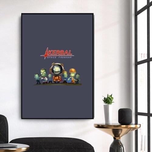 Kerbal Space Program KSP Team Canvas Painting Wall Art Home Decor Poster Living Room Girl Bedroom Abstract Art