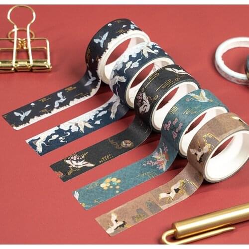 10Pcs/Set Washi Tape Beautiful Masking Tape Decorative Adhesive Tape Sticker Scrapbooking Diary Stationery Supply DIY Decor