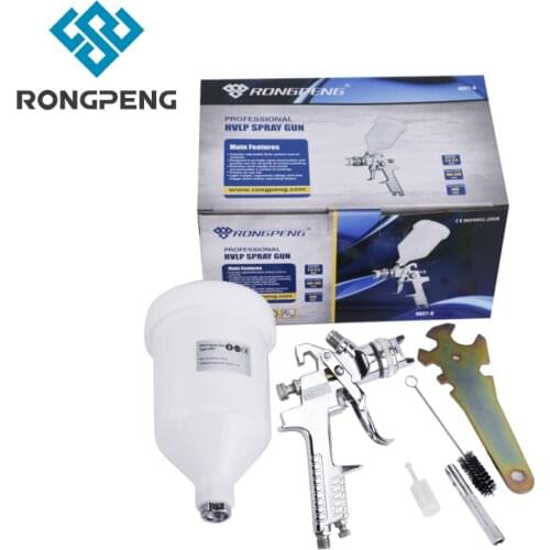 RONGPENG HVLP 2.0mm Nozzle Paint Spray Gun Kit Pneumatic Tools Compressed Air Gravity Gun Atomizer Airbrush For Cars Automotive