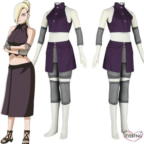Yamanaka Ino Cosplay Costume Women Skirt Outfits Halloween Carnival Suit Custom Made Anime Cosplay Clothes