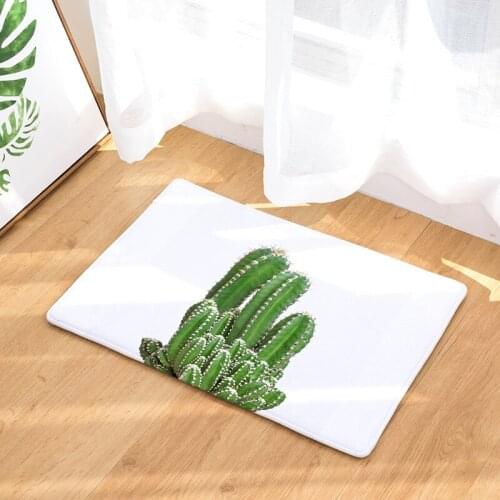 The Cactus Floor Mats Living Rooms Anti-slip Carpet for Bedroom Kitchen Bathroom Rug Welcome Mats for Front Door