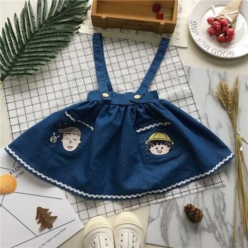 Tonytaobaby Summer Wear New Style Baby Girls Suspender Cartoon Dress Girl Dress