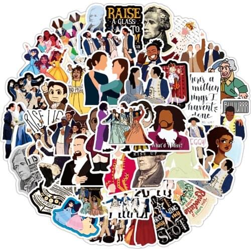 10/50PCS Hamilton Sticker Music Retro Band Graffiti Stickers to DIY Guitar Motorcycle Laptop Luggage Horror Series stickers