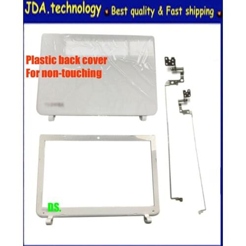 MEIARROW New for Toshiba satellite L50-B L55-B C50-B back cover+ Front bezel+Hinge set,White