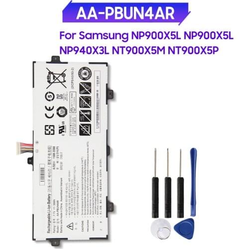 Original Replacement Battery AA-PBUN4AR for Samsung NP900X5L NP940X3L NP900X5L NT900X5P NT900X5M 39Wh Genuine Battery +tool