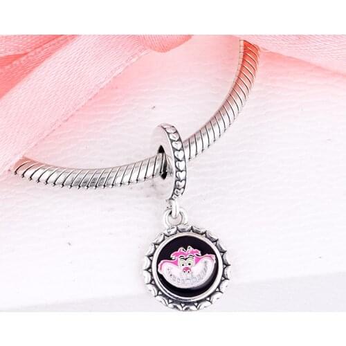 Fit Pandora Bracelets DIY Beads 925 Sterling Silver Cheshire Cat Charm for Jewelry Making Women Gift Free Shipping 021218
