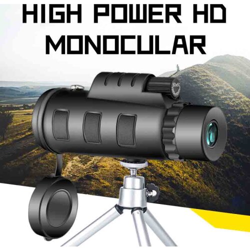 Professional Monocular Powerful Telescope for Smartphone 40X60 Eyepiece Handheld Objective Lens Hunting Concert Scenery