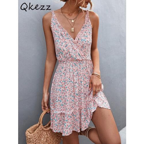 Открытые летние платья Qkezz China At AliExpress