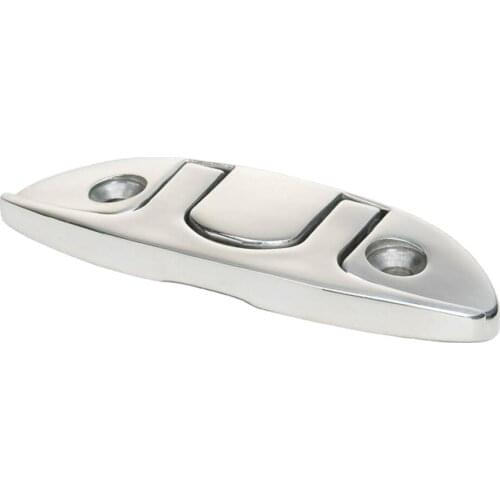 Folding Cleat for Marine Boats 4.7 Inch Stainless Steel 316 (silver)