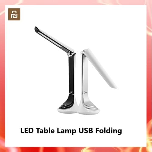 Xiaomi YEELIGHT LED Table Lamp USB Folding Charging Small Desk Lights Study Lamp Portable Adjustable Eye Protection
