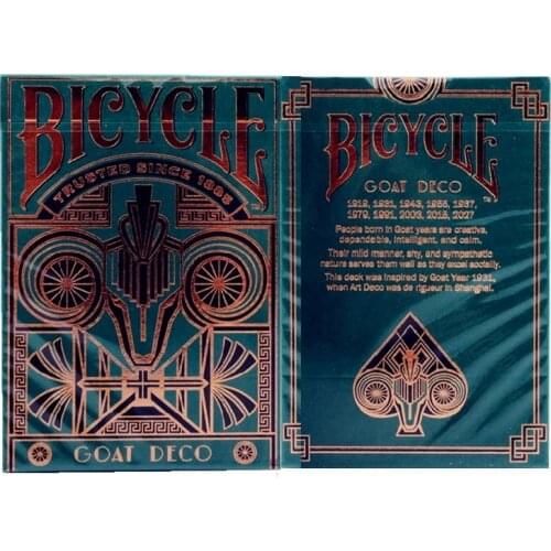 Bicycle Goat Deco Playing Cards USPCC Collectable Deck Poker Size Magic Card Games Magic Tricks Props for Magician