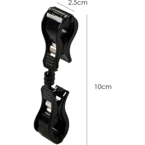 Rotating Clip on Pop Swivel Sign Holding Clamp for Hangrails or Tubes