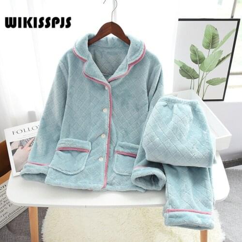 WIKISSPJS Women's Flannel Pajamas