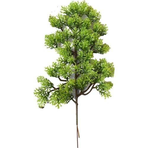 1 Pc Fake Plant Plastic Real Touch Artificial Pine Cypress Bonsai Garden Home Decorative Office Decoration Plants High Quality
