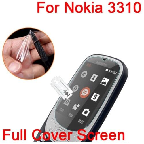 10pcs Ultra Clear TPU Soft LCD Screen Protector Film guard Cover For Nokia 3310 2017 Protective Film (Not Tempered glass) +cloth