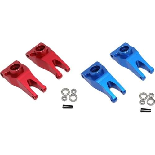 2 PCS RC Upgrade CNC Metal Front & Rear Hub Carrier Set for ARRMA BIG ROCK 1/10 RC Hobby Model Car Buggy Truck Parts Accessory