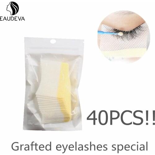40Pcs/bag Cotton Disposable Eyelash Extension Patch Sticker For Removing Eyelashes Eye Pads Patches For Makeup Tool
