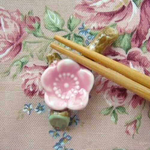 Free shipping 100pcs/lot=50sets/lot Factory directly sale Wedding gift Cherry Blossom Chopstick Holder party favors