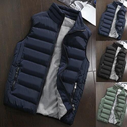Brand Clothing Vest Jacket Mens New Autumn Warm Sleeveless Jacket Male Autumn Winter Casual Waistcoat for Men Vest Plus Size