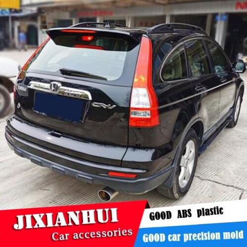 For Honda CR-V Spoiler 2007-2011 Honda CRV Spoiler with light ABS plastic Material Car Rear Wing Color Rear Spoiler