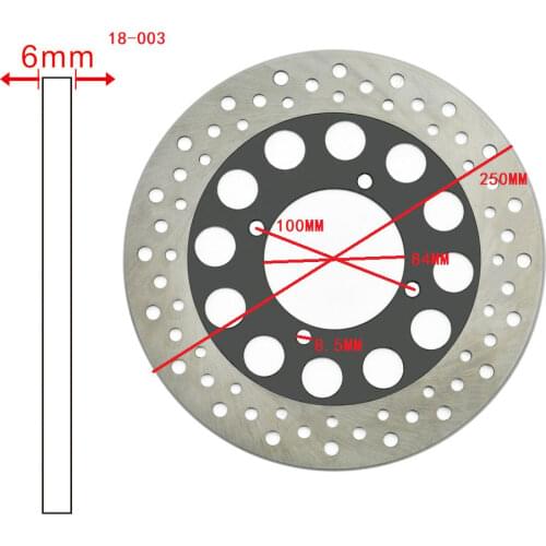 For Suzuki GSX750 GSX600 GSX400 Katana GSF400 Bandit GS500 GSX250 GSF250 250 Across Motorcycle Rear Brake Disc Rotor