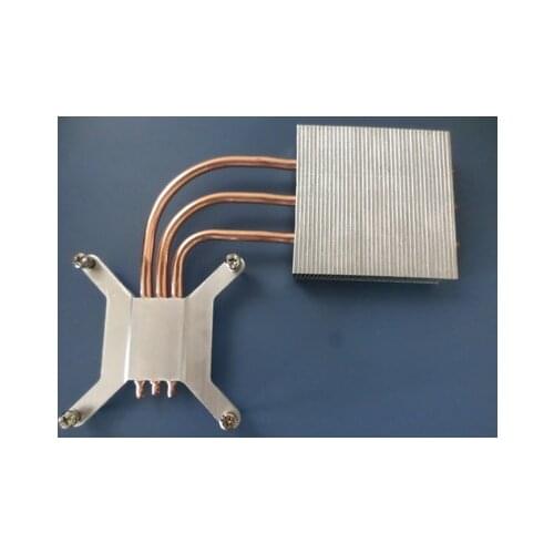 Custom Made Type 2 HeatPipe Radiator all-in-one machine Thermal Module 1U ultra-thin 1150 1155 radiator 8017 fan cooling