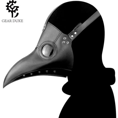 Halloween Carnival Dress Up Gift Plague Doctor Interesting Mask Long Beak Cosplay Holiday Dance Party Performance Props Unisex