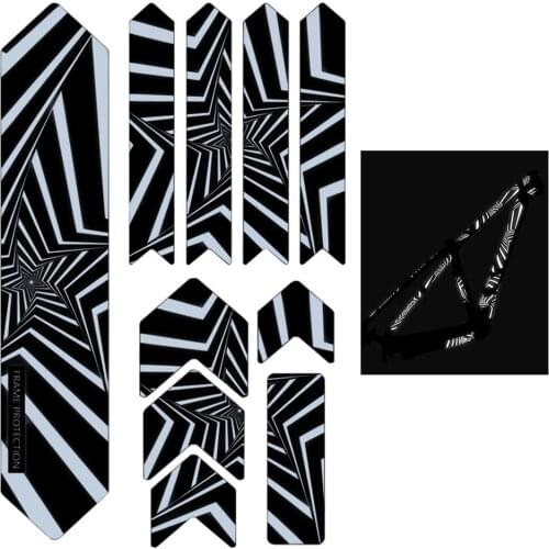 Adhesive Guard Cover Reflective Bike Fork Film Luminous Removable Sticker For Self-Balance Car SkateBoard Bicycle Accessories