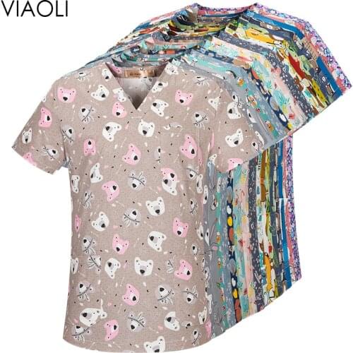 Viaoli pharmacy pet hospital nurse uniform scrubs dentistry doctor overalls lab coat spa uniform medical women surgical uniforms