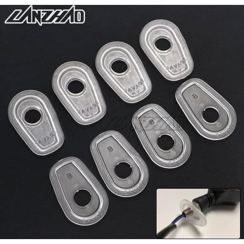 2 Pairs Motorcycle Turn Signal Lights Mounting Adapters Brackets Hole Pads for Kawasaki Z250 Z300 Z800 Z900 Z1000 Z750 ZX-6R