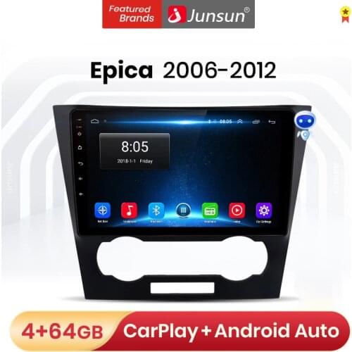 Junsun V1 Android 10 AI Voice Control 4G wifi DSP Car Radio Multimedia For Chevrolet Epica 1 2006 - 2012 Navigation GPS 2 din