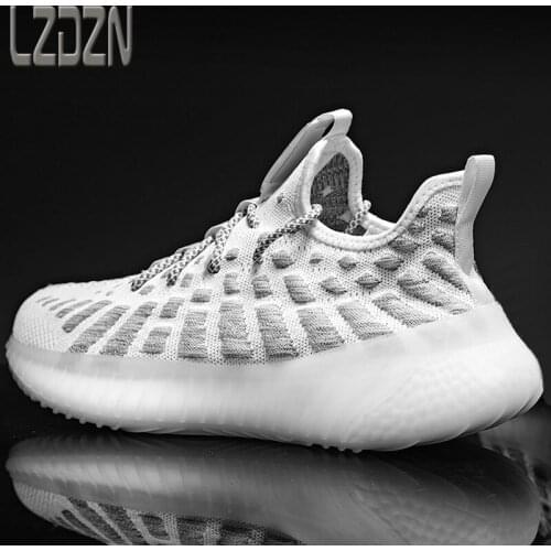 Mens Sports Summer Style Net Shoes Mens Shoes Mesh Full Air Cushion Shock Absorption Running Particles Marathon New Summer Men