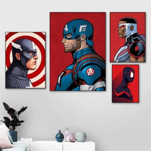 Marvel Nordic Disney Canvas Painting Wall Art Superhero Comic Avengers Posters And Prints For Living Room Home Decor Gift