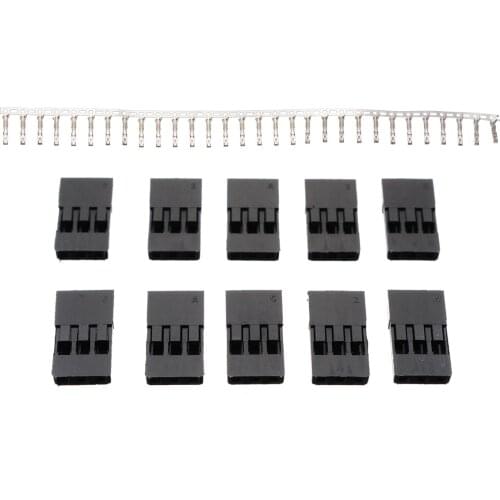 New 30pcs Male & Female Gold Plated Terminal with 10 Rudder Plug Buckle Connector For RC Car Model Servo Connector