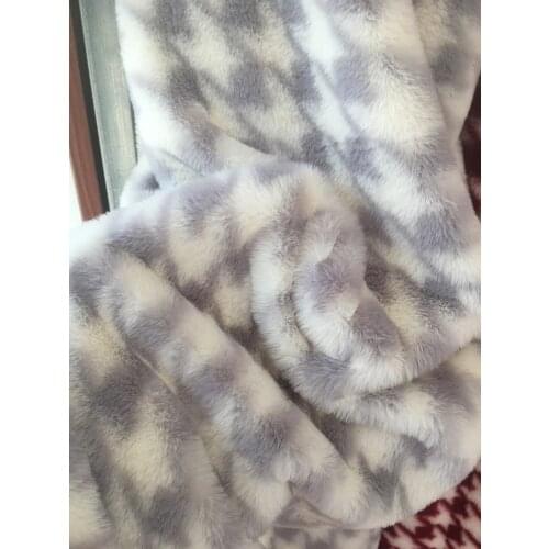 Swallow gird imitation rabbit fur plush fabric for toys clothes coat comfortable soft plush fabric faux fabric diy materials