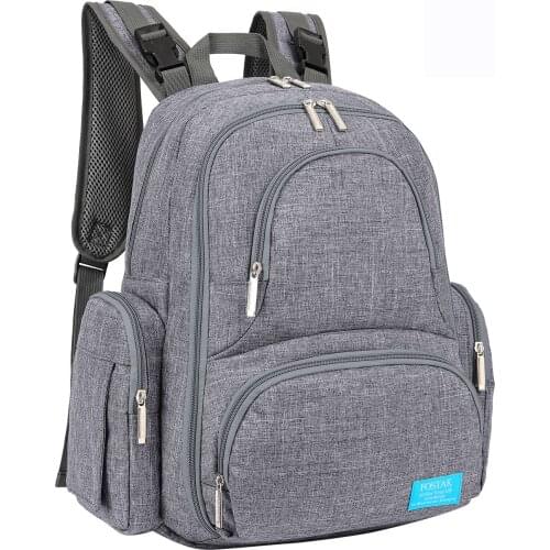 Baby diaper backpack with insulated pockets, large waterproof baby bag, multifunctional travel backpack