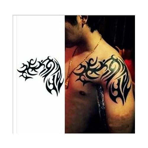 Chest and shoulder tattoos for men Waterproof Temporary Body Art Arm Shoulder Chest Tattoo Sticker Women/Men