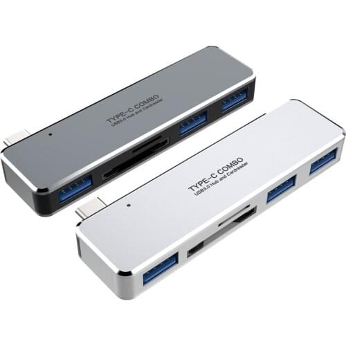 5 in1 TYPE-C USB3.0*3 SD MICRO SD C Combo 3 Ports USB 3.0 HUB + HUB Card Reader USB 2.0