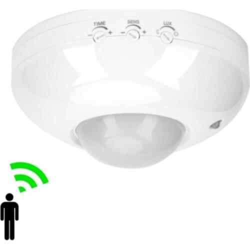 High Sensitivety 360 degree Automatic Ceiling infrared PIR Motion Sensor Switch led light motion sensor 220v AC 6m max