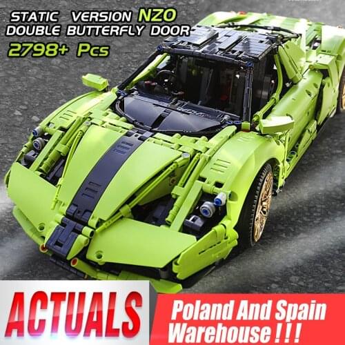 Mould King 13074 high-tech Car 1:8 Compatible MOC-46921 Ferraried Enzo Car Model Building Blocks Kids Christmas Toys Gift