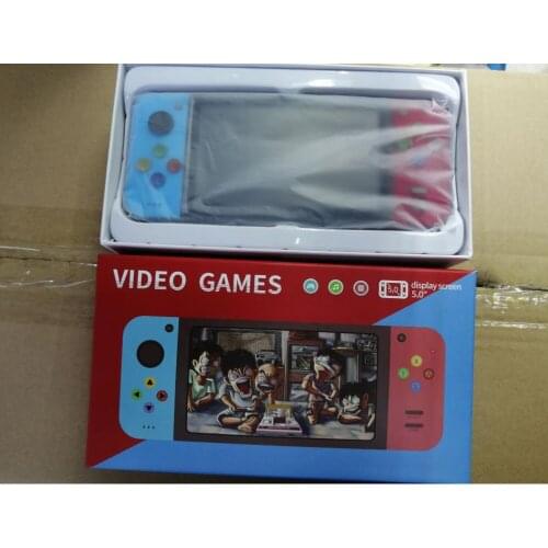 X7 Game Console Handheld 5.0 inch Color Screen Retro Handheld 8GB Player for GBA FC NES kids doll player