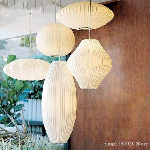 Japanese Silk/cloth Chandelier Hall Bar Clothing Shop Staircase Hanglamp Danish Dining Lampshade Tatami Lustre Pendente Lamp
